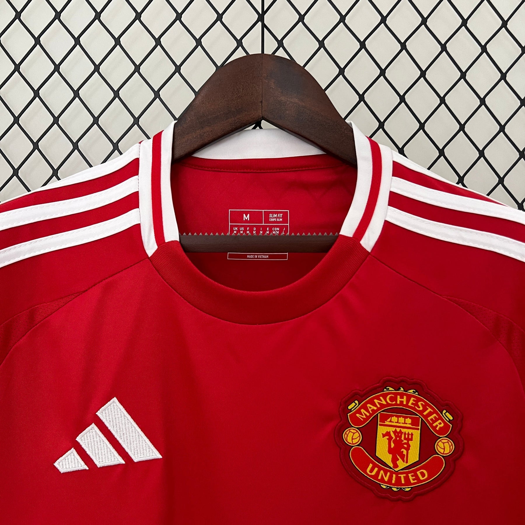 Camisa Manchester United Home 2024/25 - Adidas Torcedor Masculina - Vermelha/Branca