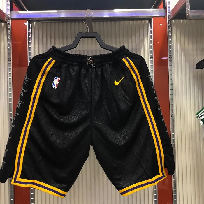 Short NBA Los Angeles Lakers Black Mamba Preto