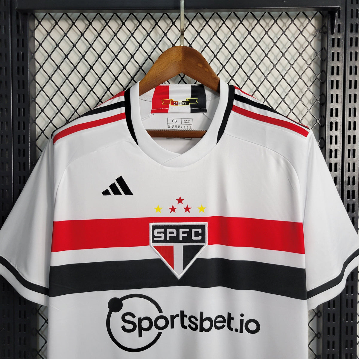 Camisa São Paulo Home 2023/24 - Adidas Torcedor Masculina - Branca/Vermelha