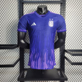 Camisa Seleção Argentina Away 2022/23 - Adidas Jogador Masculina - Azul/Roxa