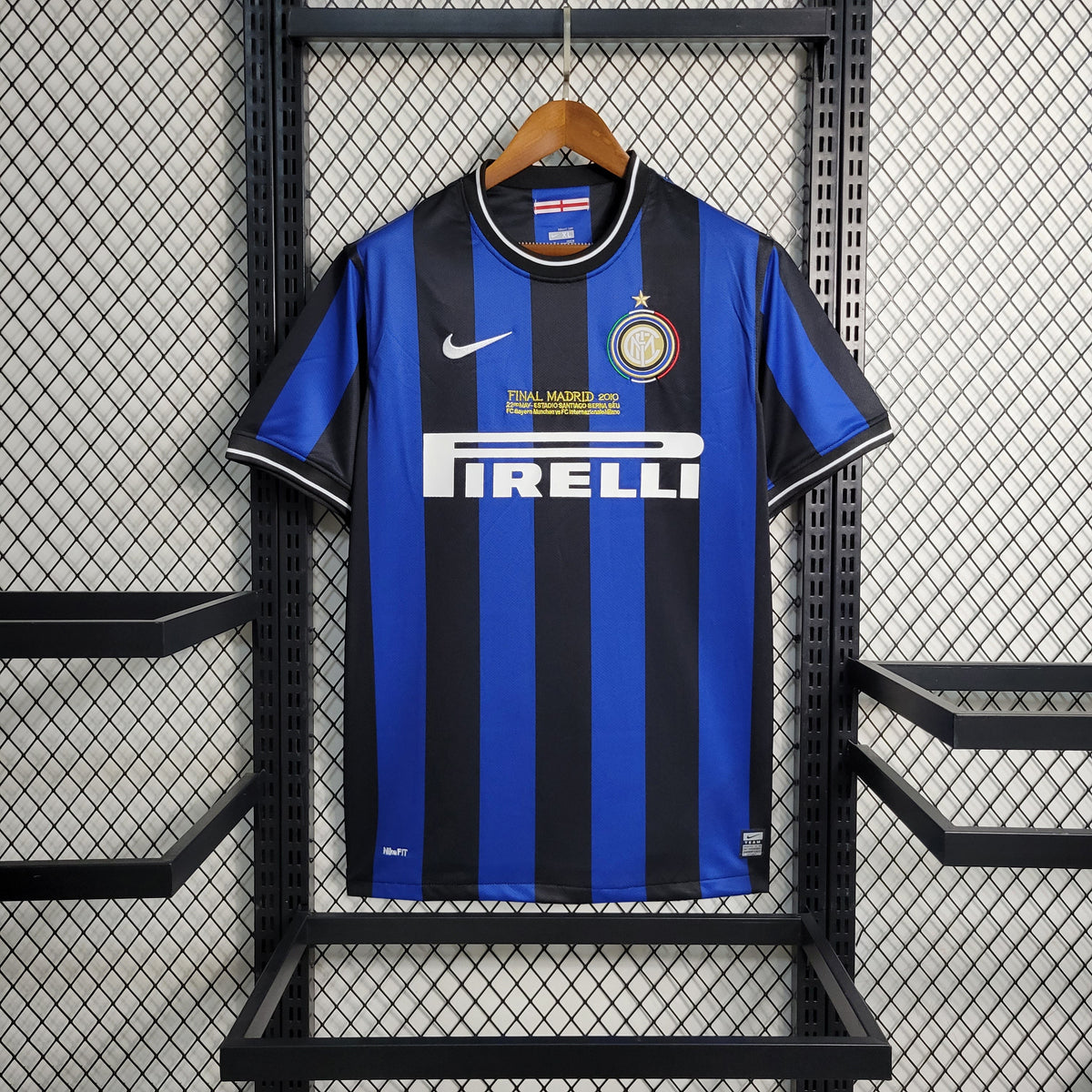 Camisa Inter de Milão Retrô 2009/10 - Nike Retrô Masculina - Azul/Preta