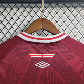 Camisa Fluminense Away 2023/24 - Umbro Torcedor Feminina - Bordo/Branca