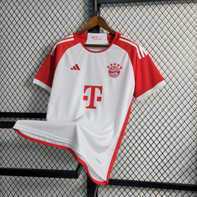 Camisa Bayern de Munique Away 2023/24 - Adidas Torcedor Masculina - Branca/Vermelha