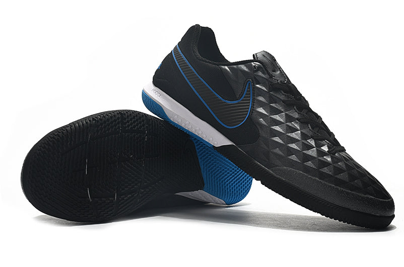 Chuteira Nike Tiempo Legend 8 Futsal Pro Preto/Azul