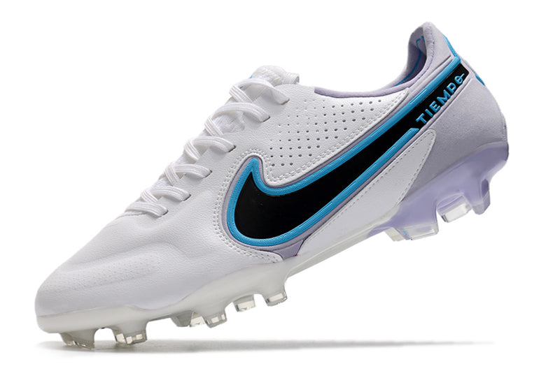 Chuteira Nike Tiempo Legend 9 Elite Branco/Azul