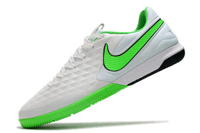 Chuteira Nike Tiempo Legend 8 Futsal Pro Branco/Verde