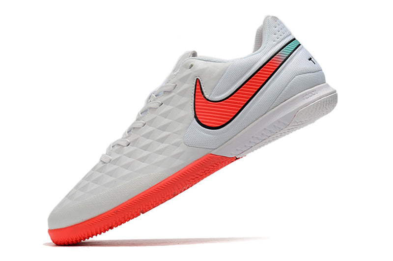 Chuteira Nike Tiempo Legend 8 Futsal Pro Branco/Vermelho