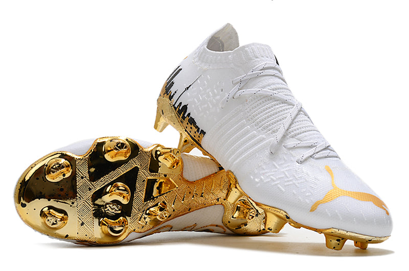 Chuteira Puma Future Z 1.2 Branco/Dourado