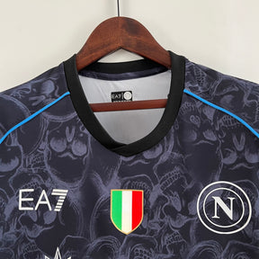 Camisa Napoli 2023/24 - EA7 Torcedor Masculina - Edição Especial - Preta