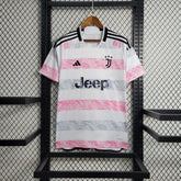 Camisa Juventus Away 2023/24 - Adidas Torcedor Masculina - Branca/Rosa