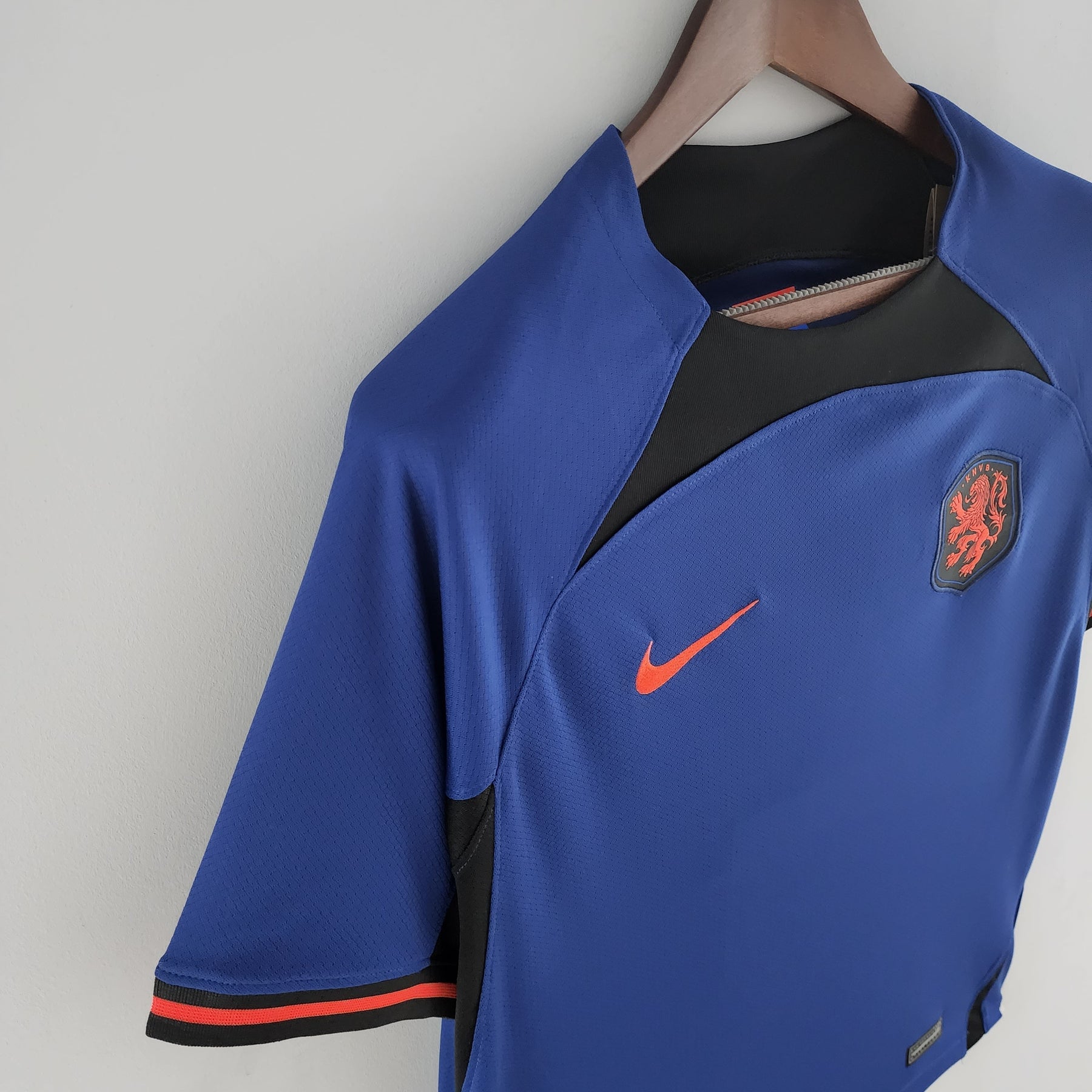 Camisa Seleção Holanda Away 2022/23 - Nike Torcedor Masculina - Azul/Laranja