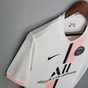 Camisa PSG Away 2021/22 - Nike Torcedor Masculina - Branca/Rosa