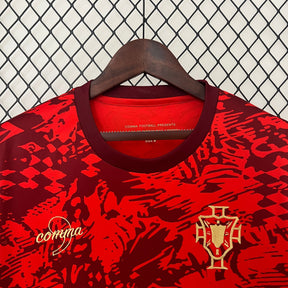 Camisa Seleção Portugal 2024/25 - Comma Torcedor Masculina - Vermelha