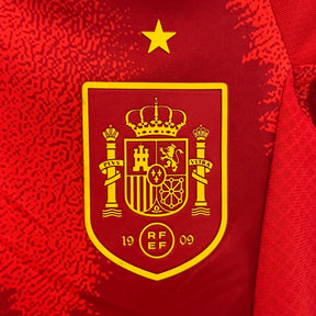 Kit Infantil Seleção Espanha Home 2024/25 - Adidas Torcedor - Vermelha