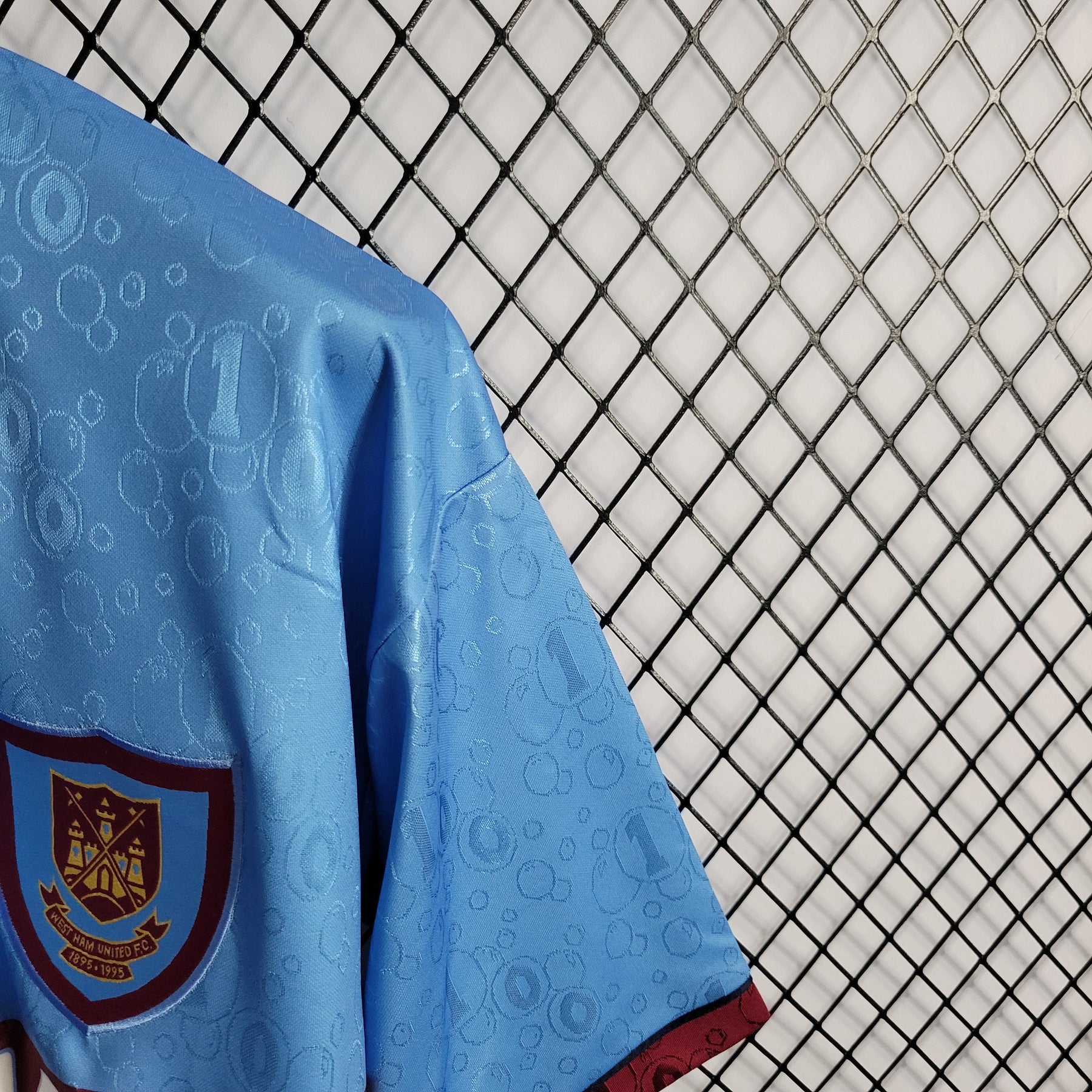 Camisa West Ham Away 1995/97 - Lotto Retrô Masculina - Azul/Bordo