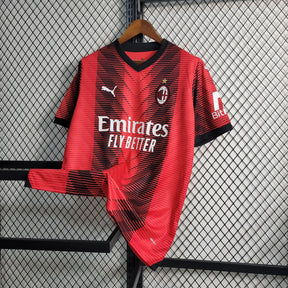 Camisa Milan Home 2023/24 - Puma Torcedor Masculina - Vermelha/Preta