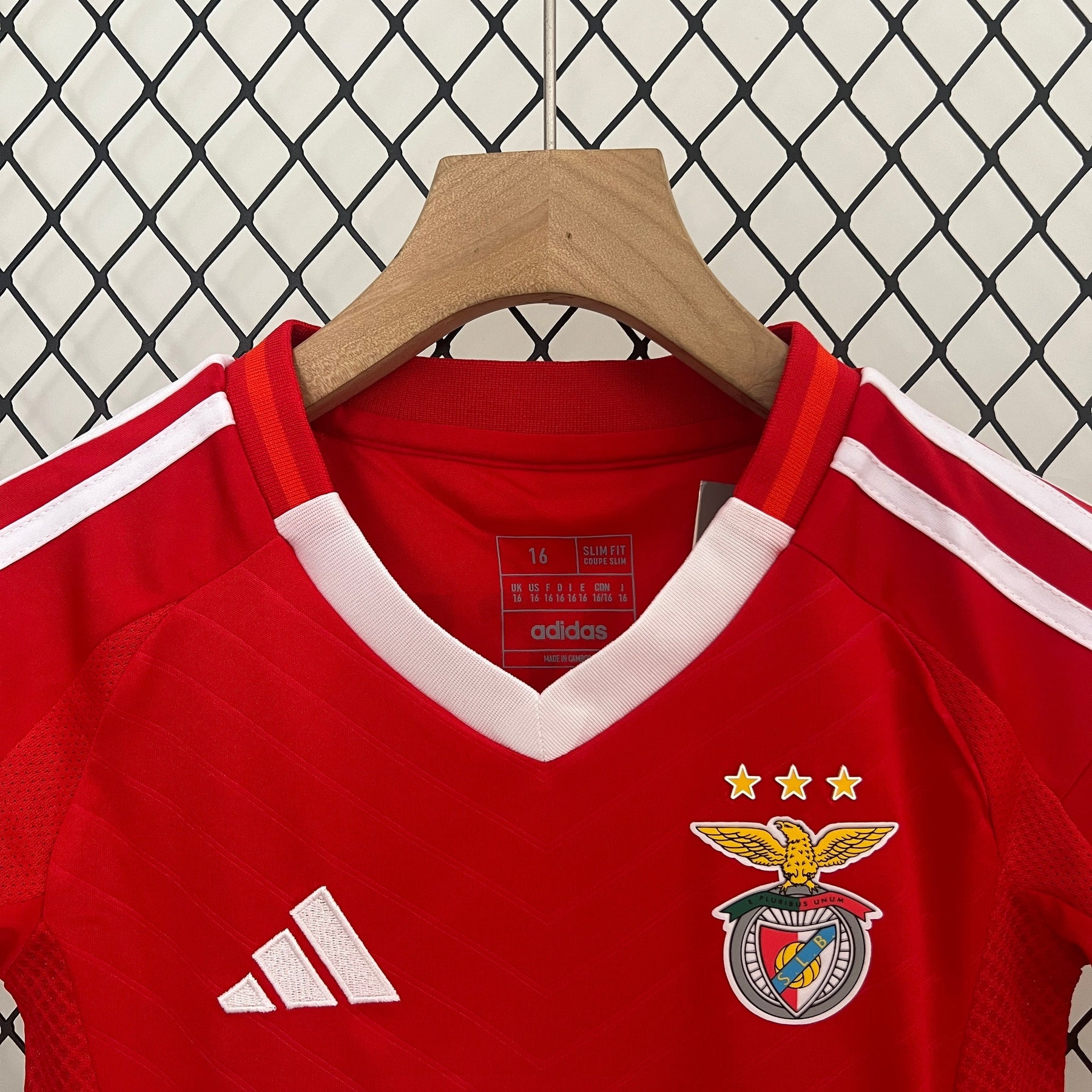 Kit Infantil Benfica Home 2024/25 - Adidas Torcedor - Vermelha/Branca