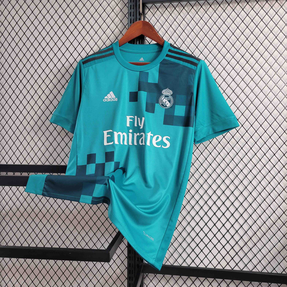 Camisa Real Madrid Third 2017/18 - Adidas Retrô Masculina - Azul