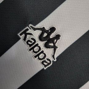 Camisa Juventus Home 1995/97 - Kappa Retrô Masculina - Preta/Branca