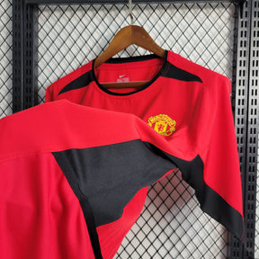 Camisa Manchester United Home 2002/04 - Nike Retrô Masculina - Vermelha/Preta