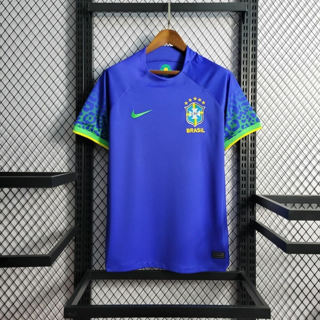 Camisa Seleção Brasil Away 2023/24 - Nike Torcedor Masculina - Azul/Verde