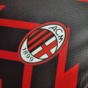 Camisa Milan Treino 2023/24 - Puma Torcedor Masculina - Preta/Vermelha