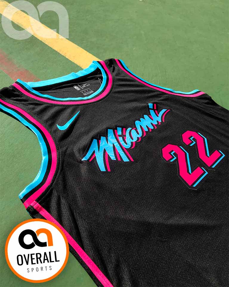 Regata NBA Miami Heat Vice Edition Jimmy Butler Preta