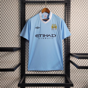 Camisa Manchester City Home 2011/12 - Umbro Retrô Masculina - Azul