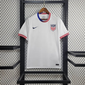 Camisa EUA Home 2024/25 - Nike Torcedor Masculina - Branca/Vermelha