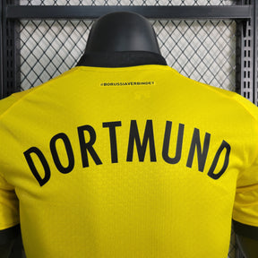 Camisa Borussia Dortmund Home 2023/24 - Puma Jogador Masculina - Amarela/Preta