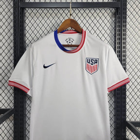 Camisa EUA Home 2024/25 - Nike Torcedor Masculina - Branca/Vermelha