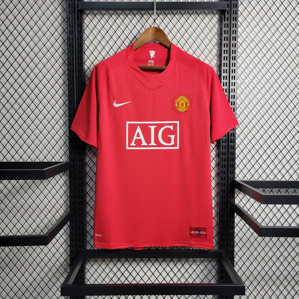 Camisa Manchester United 2007/08 - Nike Retrô Masculina - Vermelha