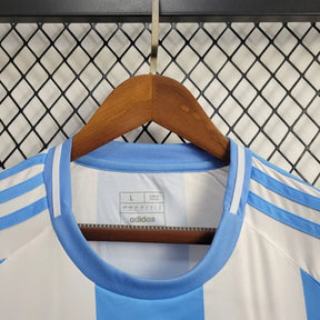 Camisa Manga Longa Seleção Argentina Home 2024/25 - Adidas Torcedor Masculina - Azul/Branca