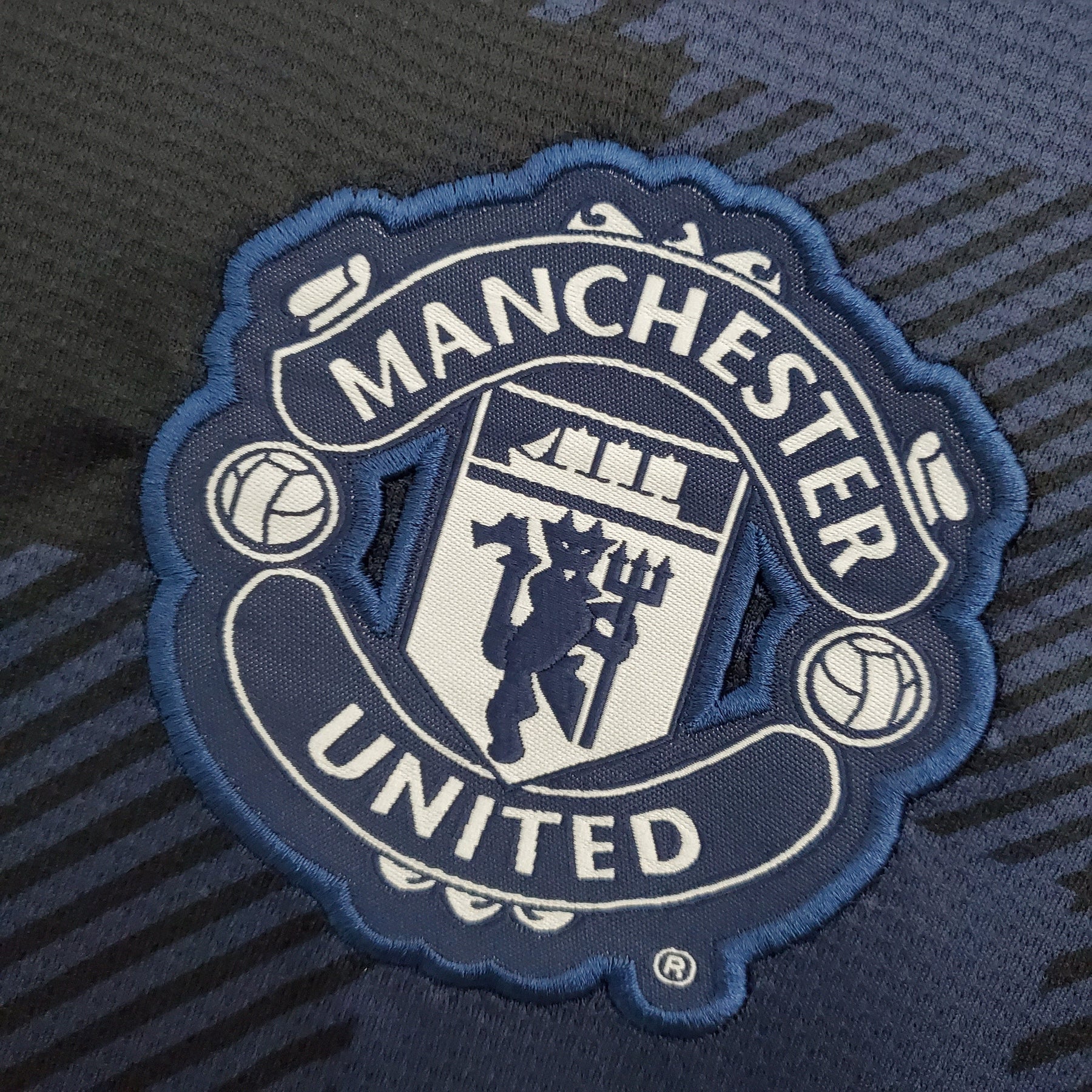 Camisa Manchester United Third 2013/14 - Nike Retrô Masculina - Azul/Preta