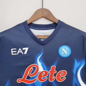 Camisa Napoli Home 2023/24 - EA7 Torcedor Masculina - Azul