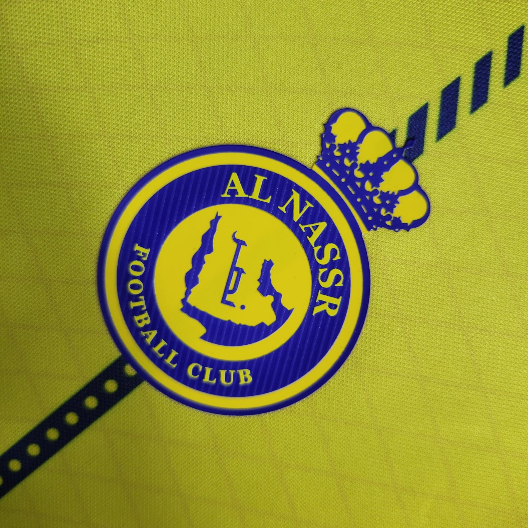 Camisa Al-Nassr Home 2023/24 - Nike Torcedor Masculina - Amarela/Azul