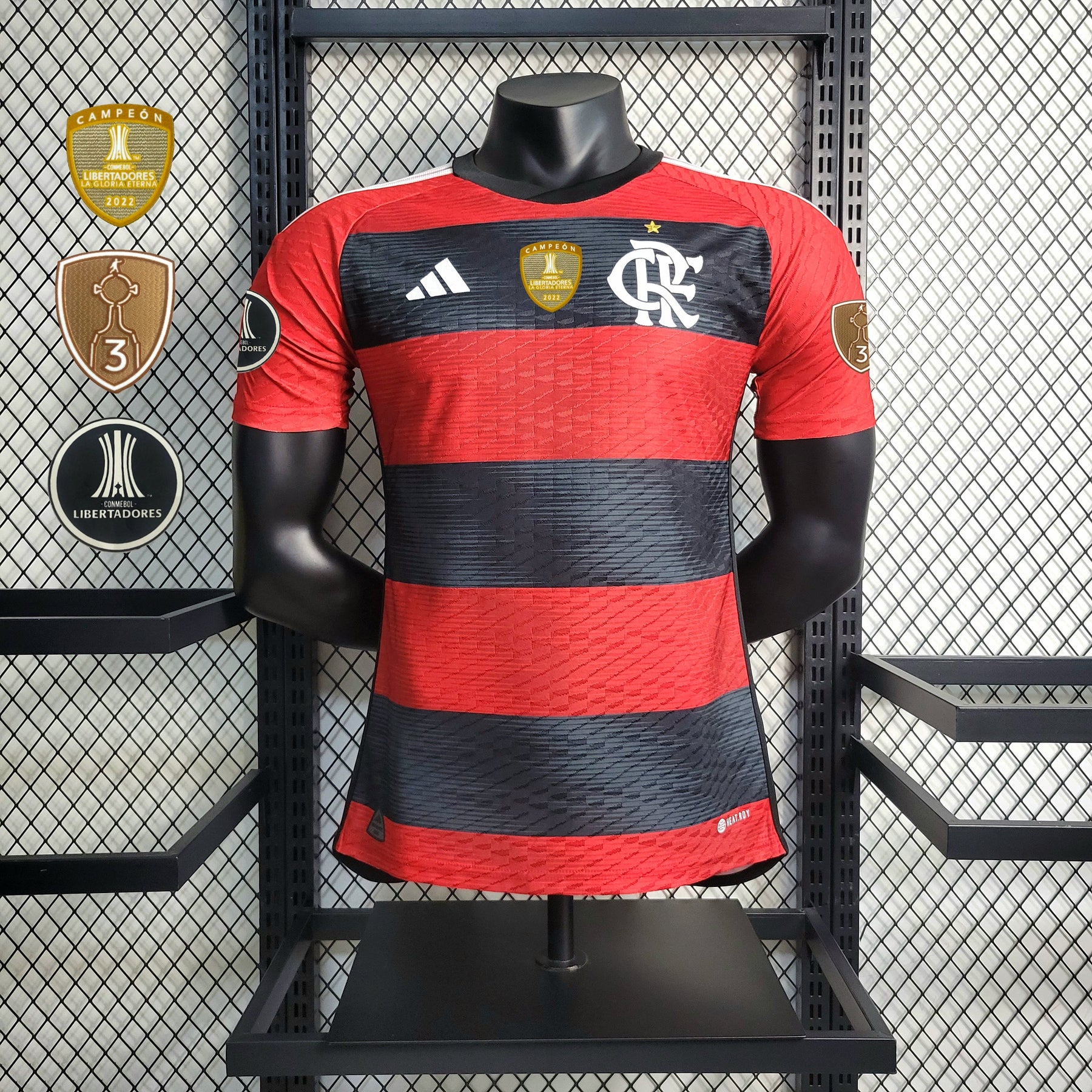 Camisa Flamengo Home 2023/24 - Adidas Jogador Masculina - Vermelha/Preta