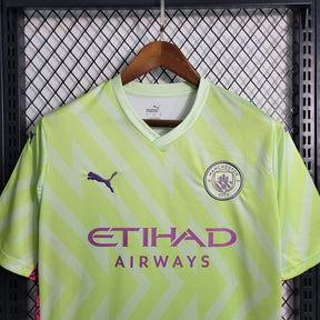 Camisa Manchester City Goleiro 2023/24 - Puma Torcedor Masculina - Verde/Rosa