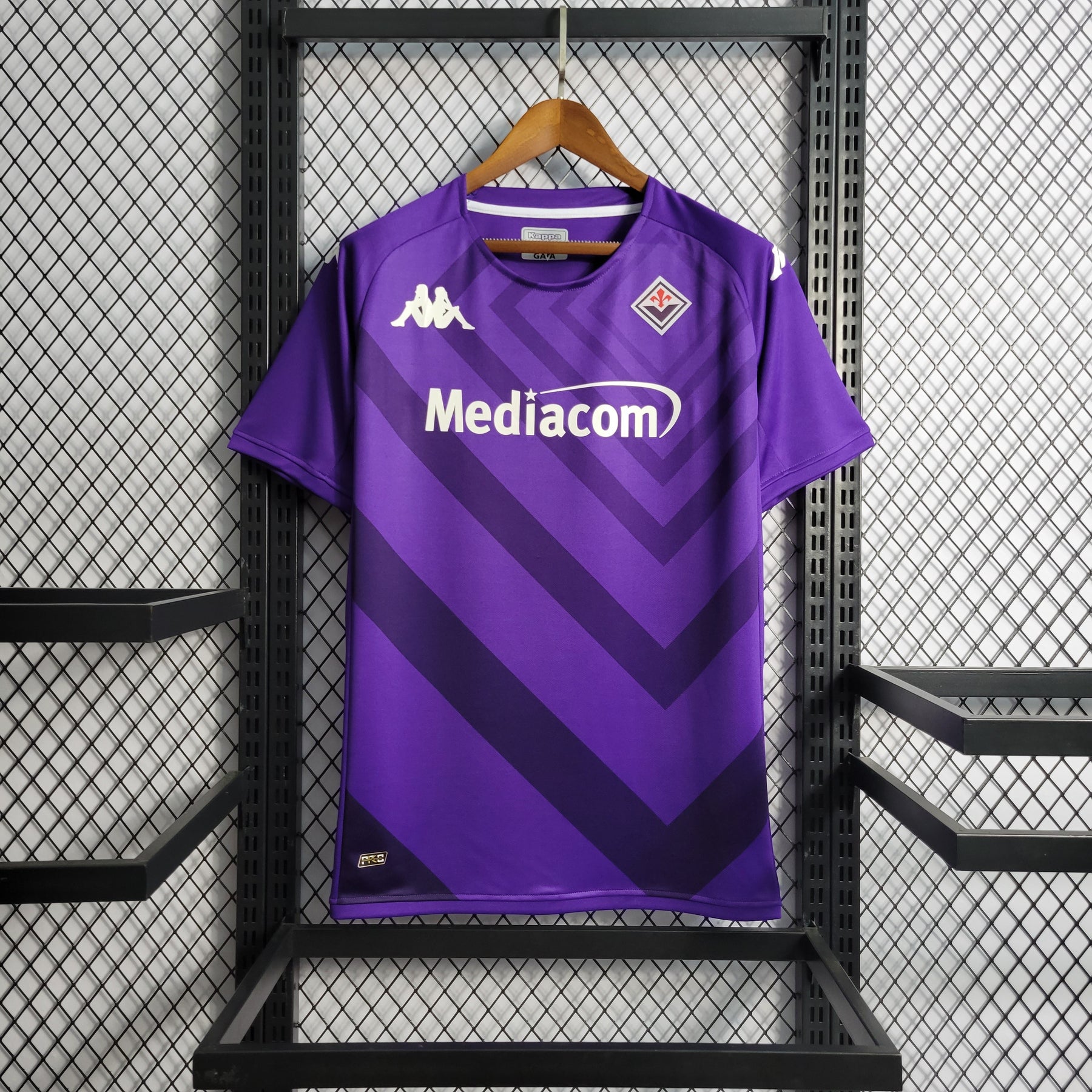 Camisa Fiorentina Home 2022/23 - Kappa Torcedor Masculina - Roxa/Branca