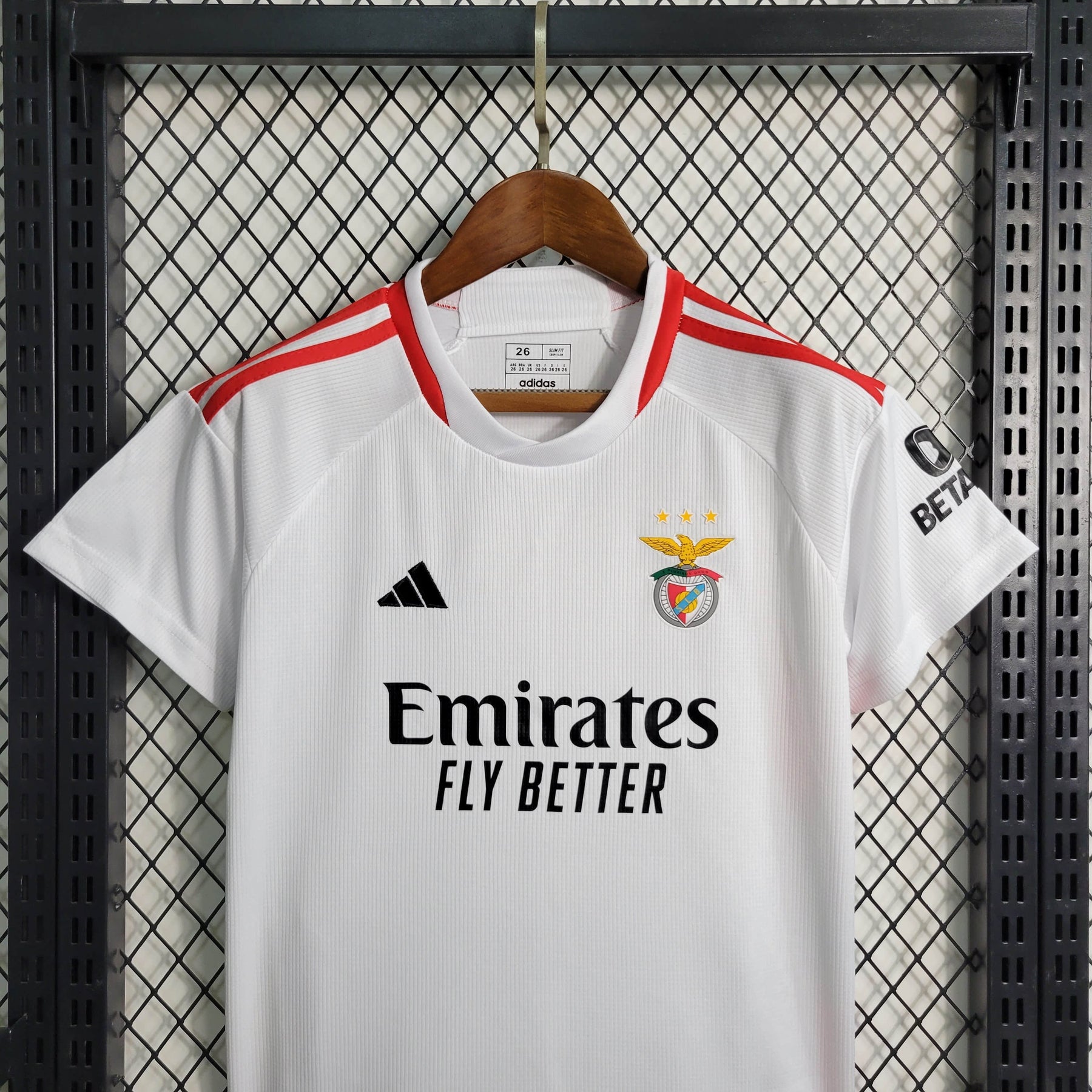 Kit Infantil Benfica Away 2023/24 - Adidas Torcedor - Branca