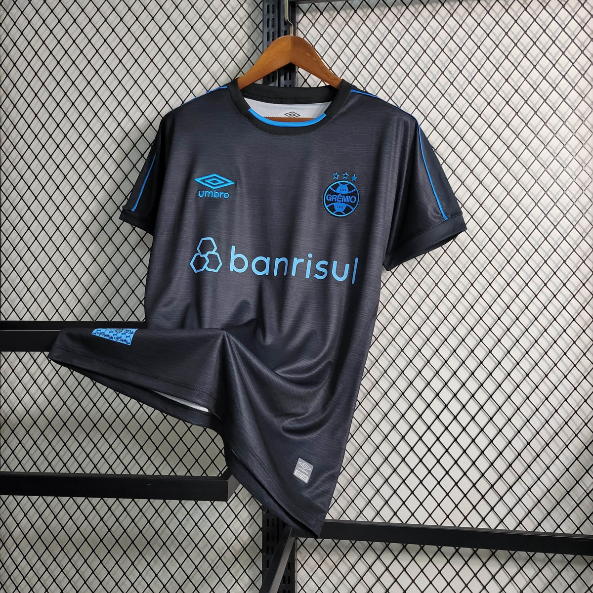 Camisa Grêmio Third 2023/24 - Adidas Torcedor Masculina - Preta/Azul