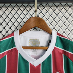 Camisa Fluminense Home 2023/24 - Umbro Torcedor Feminina - Vermelha/Verde