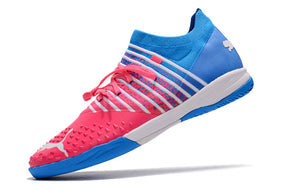 Chuteira Puma Future Z 1.3 Futsal Rosa/Azul