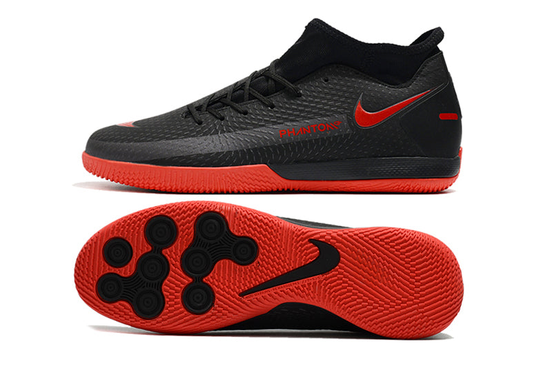 Chuteira Nike Phantom GT Futsal Pro Preto/Vermelho