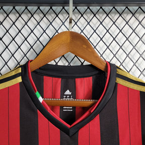 Camisa Milan Home 2013/14 - Adidas Retrô Masculina - Vermelha/Preta