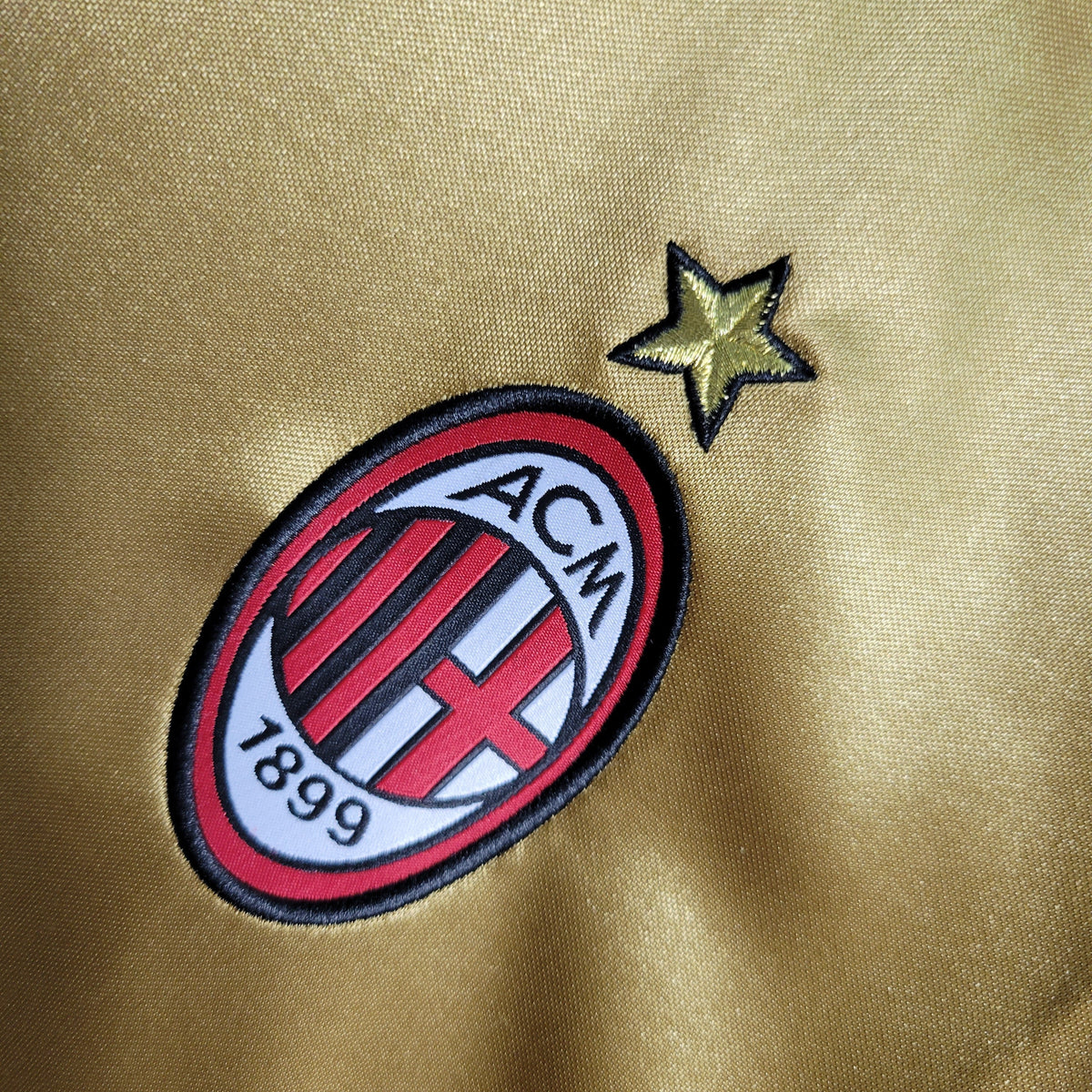 Camisa Milan Away 2013/14 - Adidas Retrô Masculina - Dourada/Preta