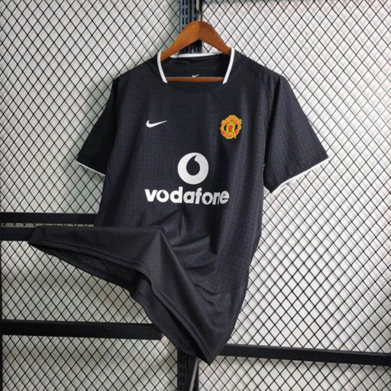 Camisa Manchester United Away 2003/04 - Nike Retrô Masculina - Preta