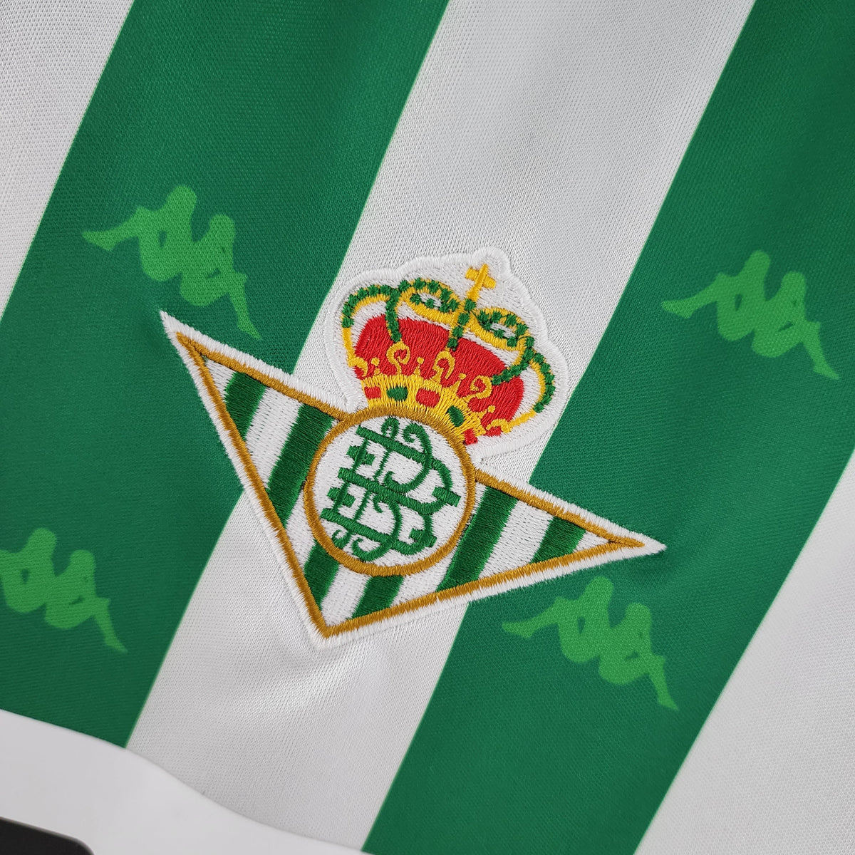 Camisa Real Betis Home 1996/97 - Kappa Retrô Masculina - Branca/Verde