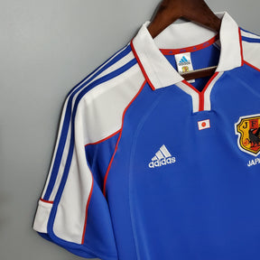 Camisa Seleção Japão Home 2000 - Adidas Retrô Masculina - Azul/Branca