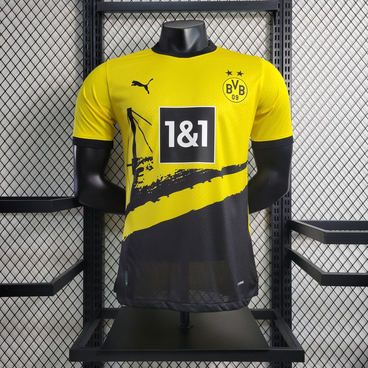 Camisa Borussia Dortmund Home 2023/24 - Puma Jogador Masculina - Amarela/Preta